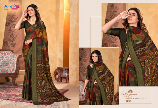 82107 Madhvi Vol 2 Vipul Chiffon Sarees