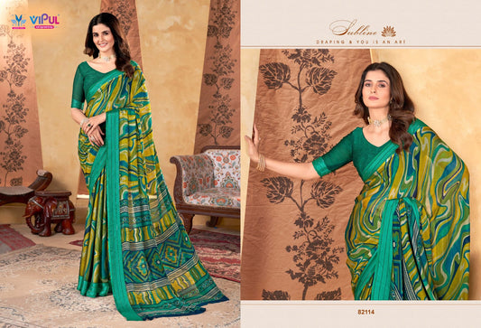 82114 Madhvi Vol 2 Vipul Chiffon Sarees