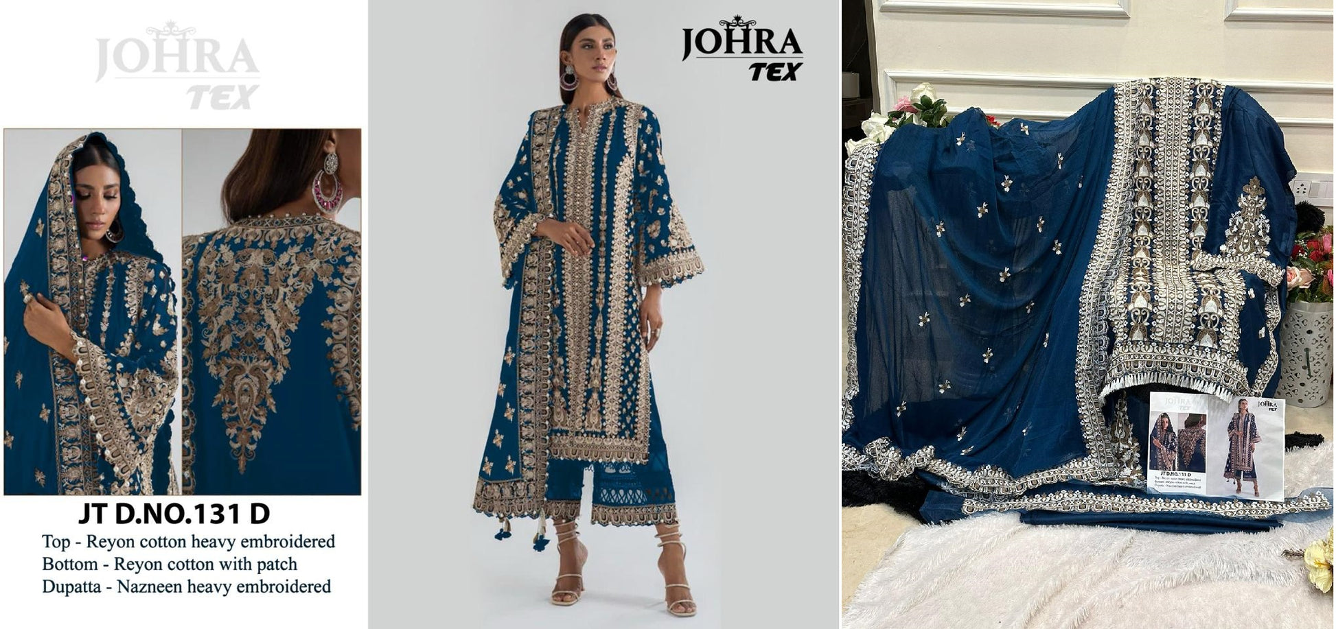 131-D Johra Tex Pakistani Salwar Suits