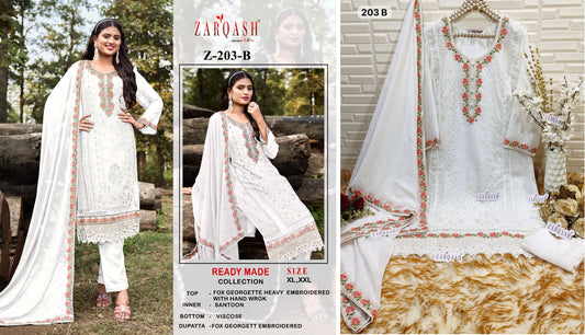 203B Zarqash Pakistani Readymade Suits