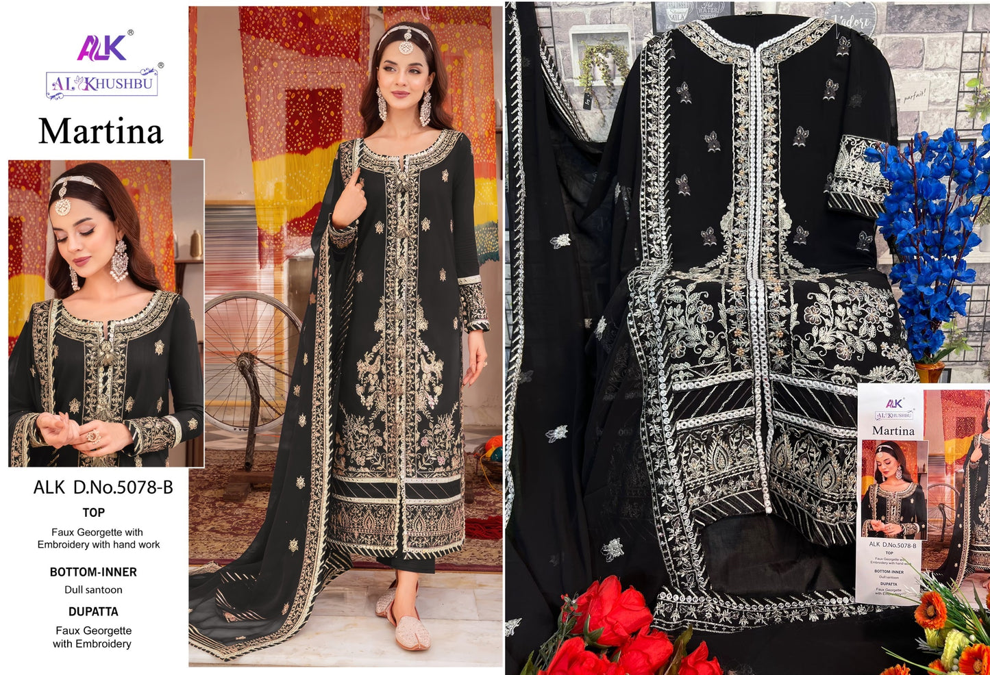 5078B Alk Pakistani Salwar Suits