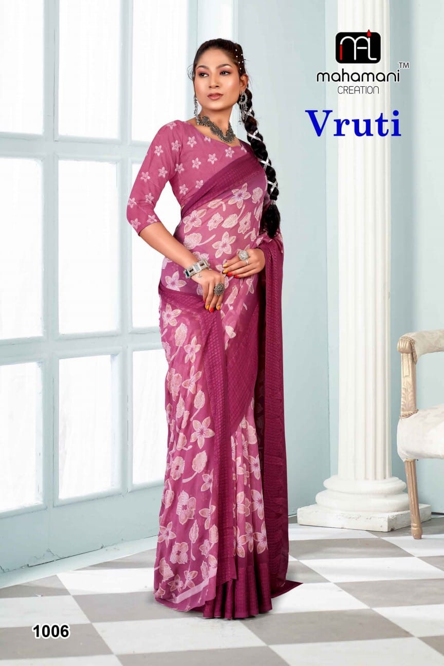 1006 Vruti Mahamani Creation Sarees