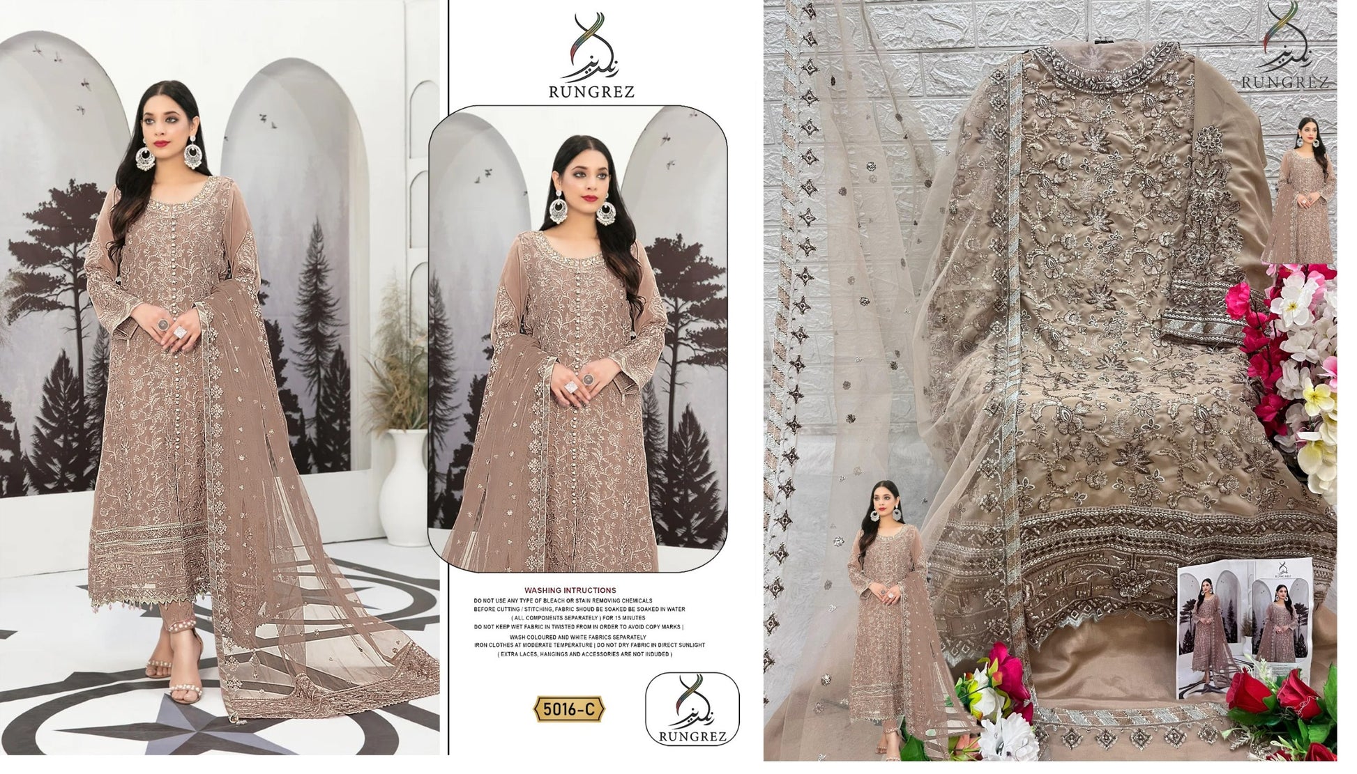 5016C Rungrez Pakistani Salwar Suits