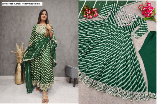 5084Green Aarohi Readymade Suits