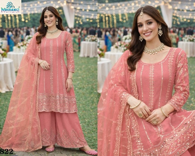 822 Ruby Vol 2 Mrudangi Premium Chinon Pakistani Readymade Suits