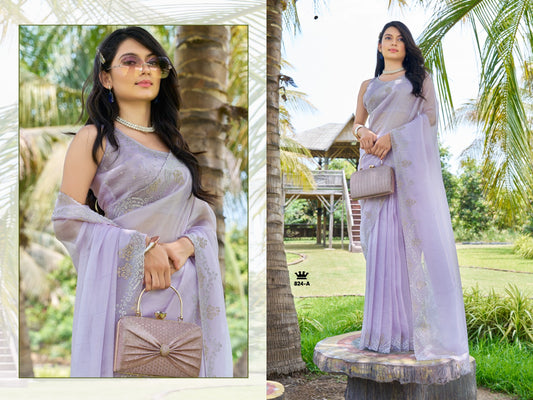 824A Mehek Handwork Sarees