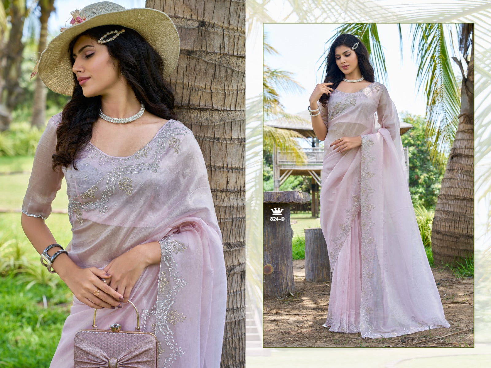 824D Mehek Handwork Sarees