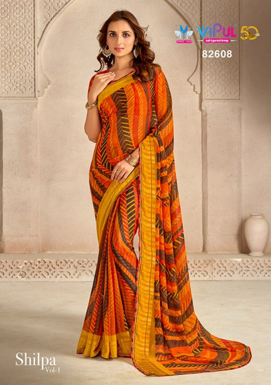 82608 Shilpa Vol 1 Vipul Georgette Sarees