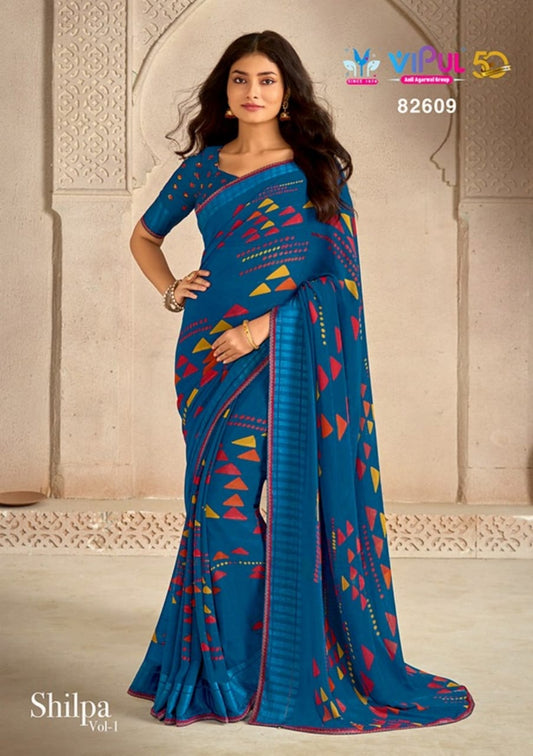 82609 Shilpa Vol 1 Vipul Georgette Sarees