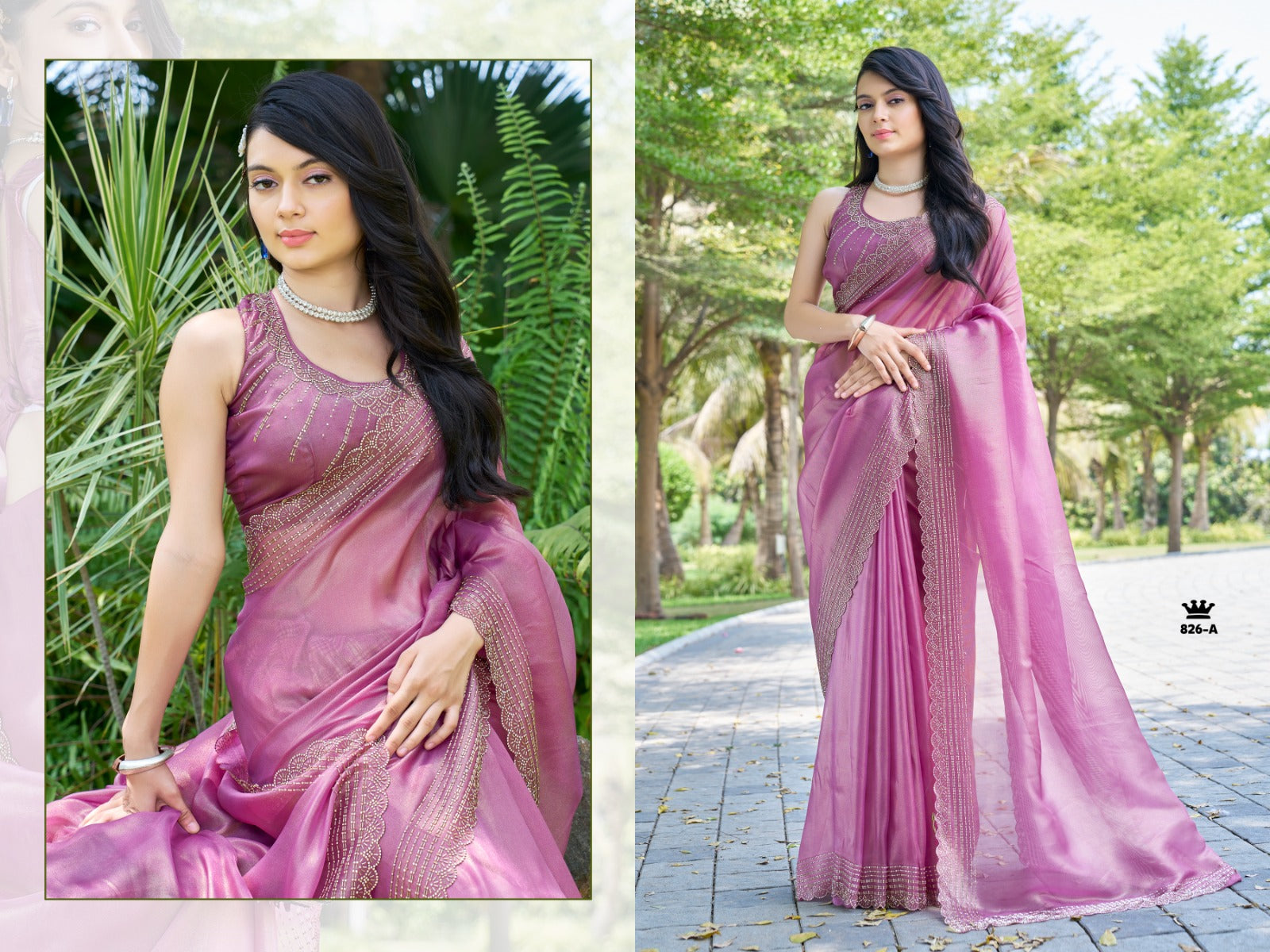 826A Mehek Handwork Sarees
