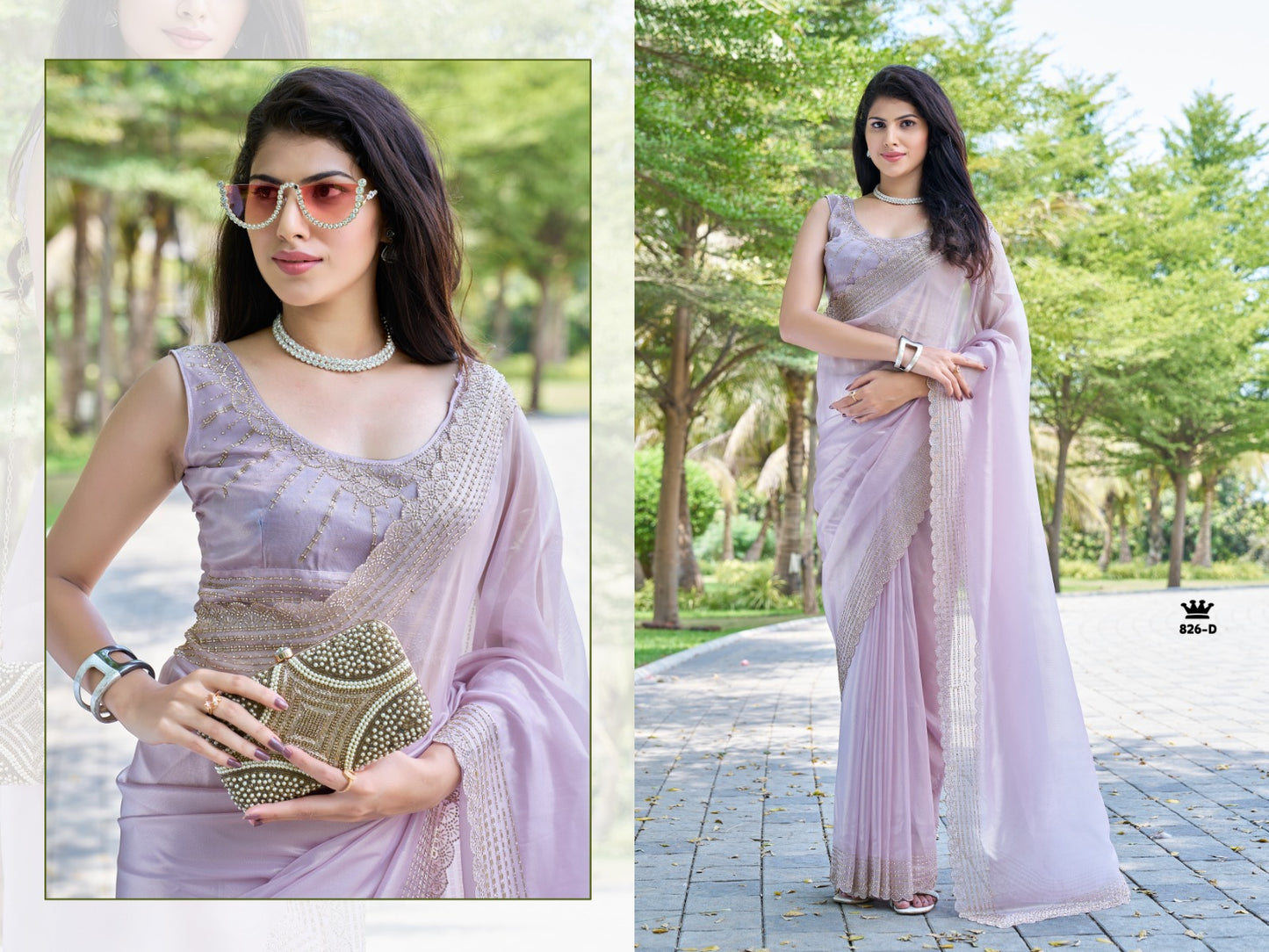 826D Mehek Handwork Sarees