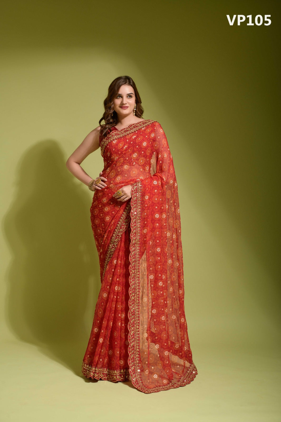 105 Velley Vol 2 Fashion Berry Sarees