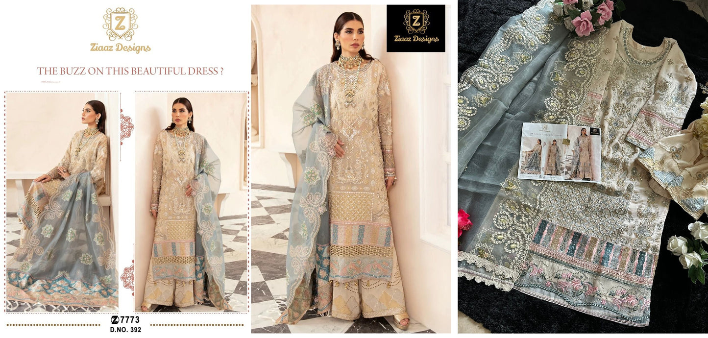 392 Ziaaz Designs Pakistani Salwar Suits