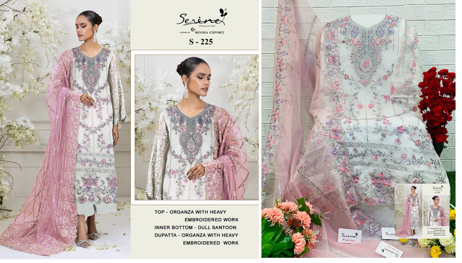 225 Serine Pakistani Salwar Suits