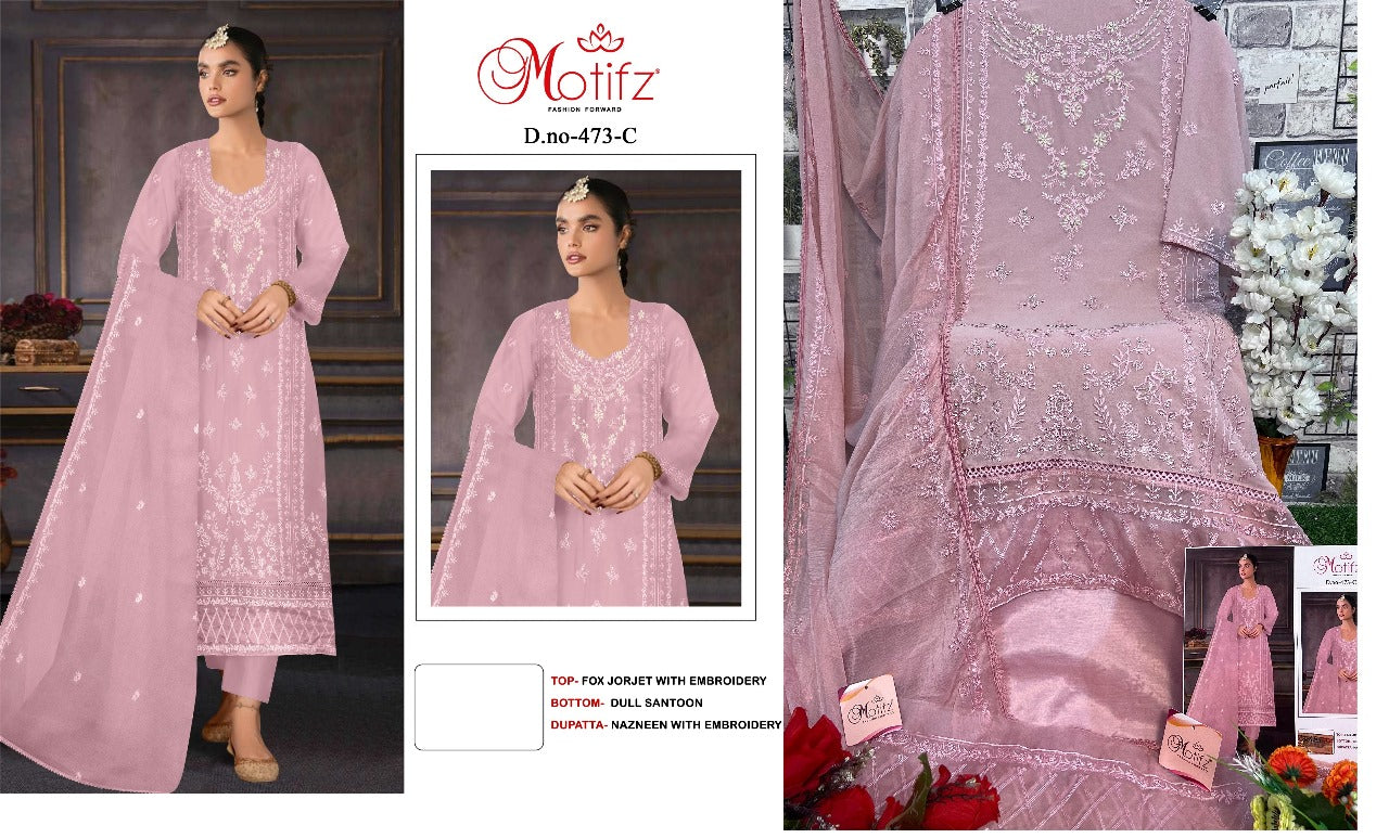 473C Motifz Pakistani Salwar Suits