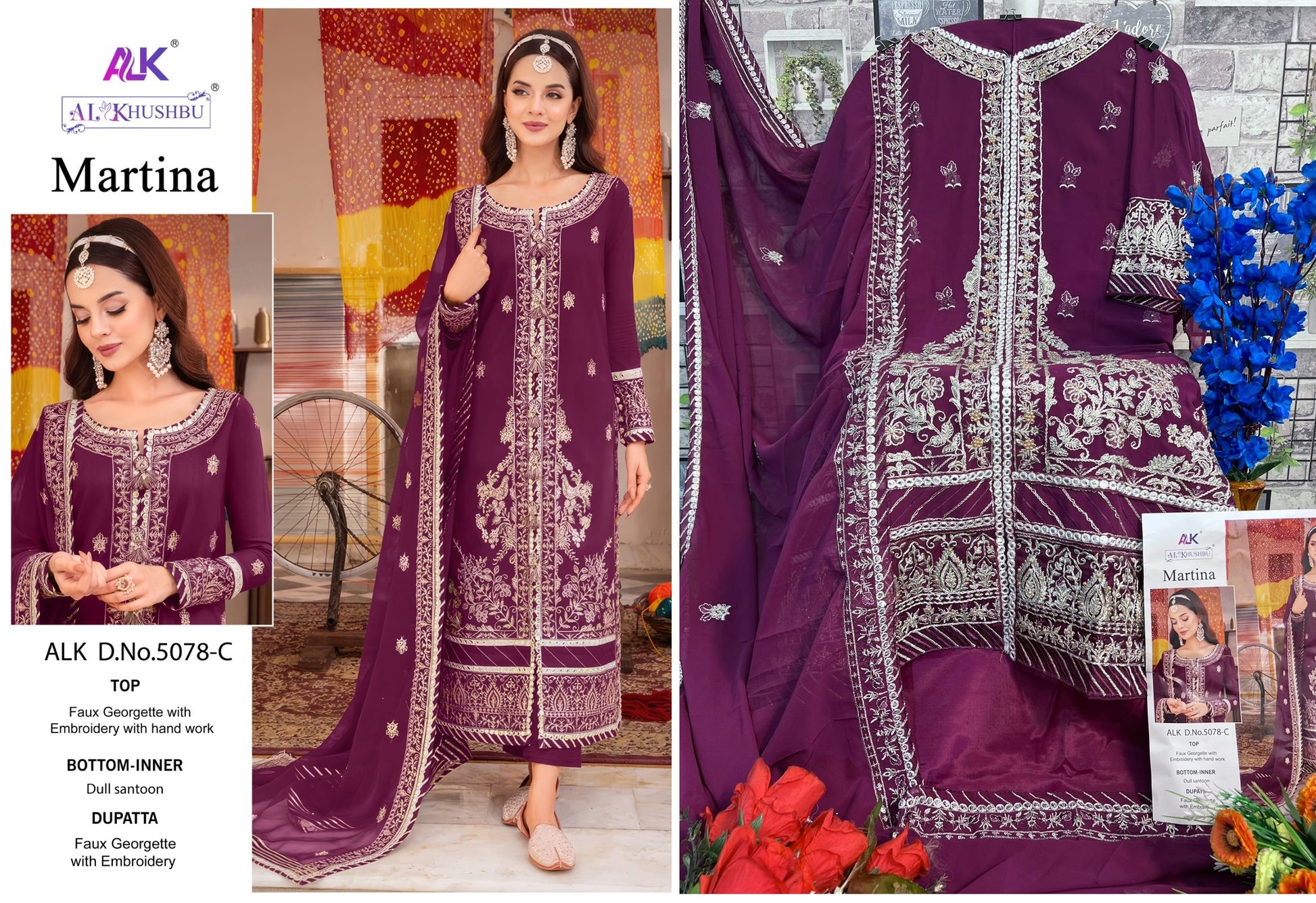 5078C Alk Pakistani Salwar Suits