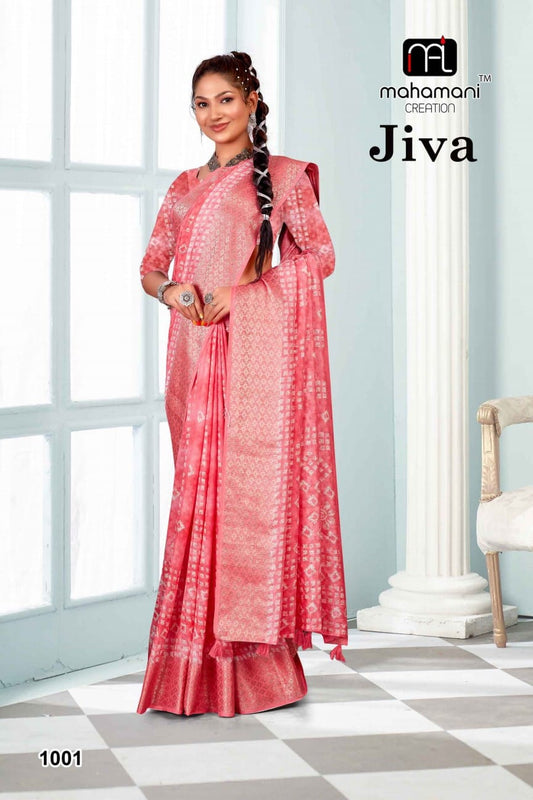 1001 Jiva Mahamani Creation Sarees