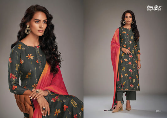 5851 Olesea Omtex Unstitched Suits