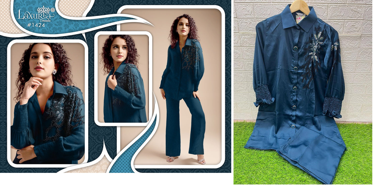 1424 Laxuria Trendz Co Ord Set