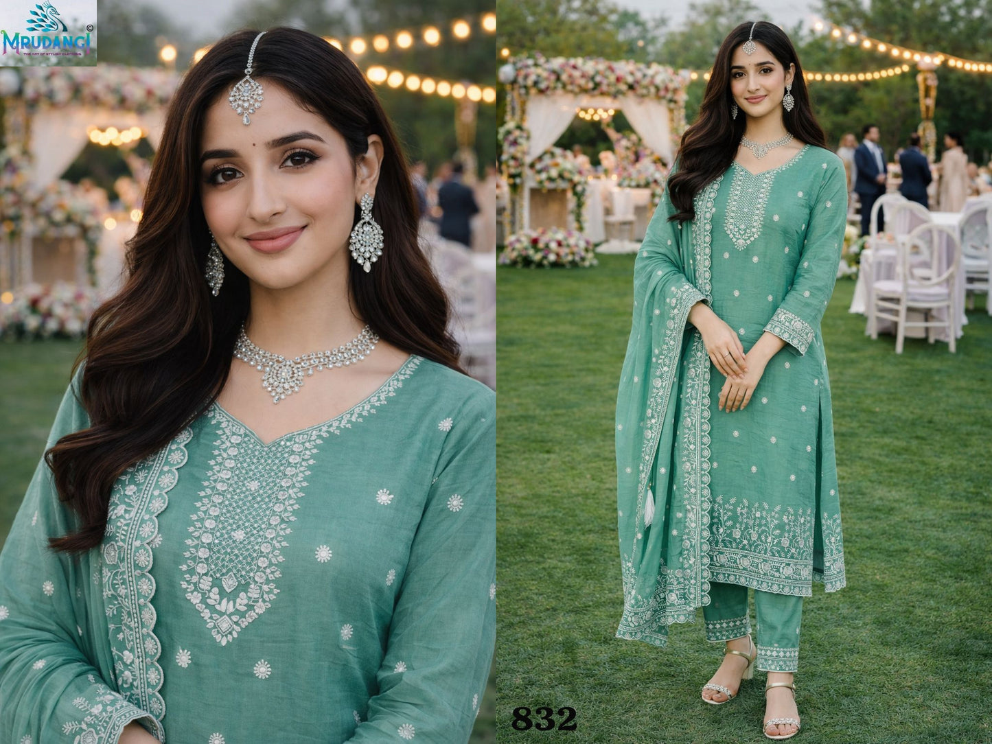 832 Keshvi Mrudangi Gold Crush Readymade Suits