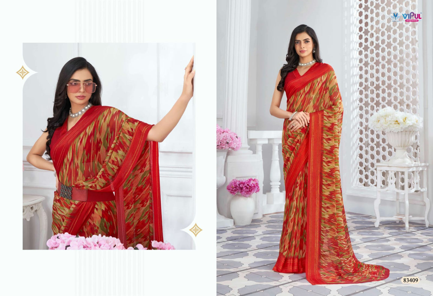 83409 Falguni Vol 2 Vipul Georgette Sarees