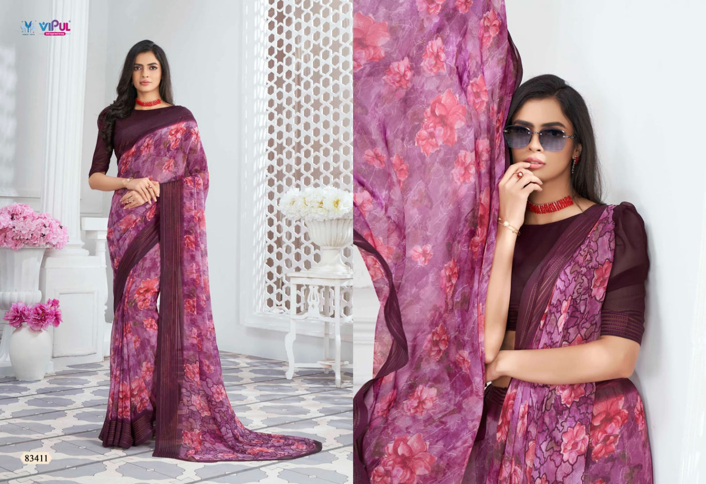 83411 Falguni Vol 2 Vipul Georgette Sarees