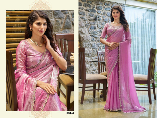 834A Mehek Satin Silk Sarees