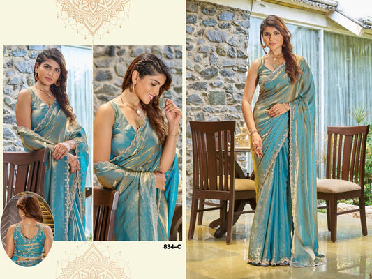834C Mehek Satin Silk Sarees