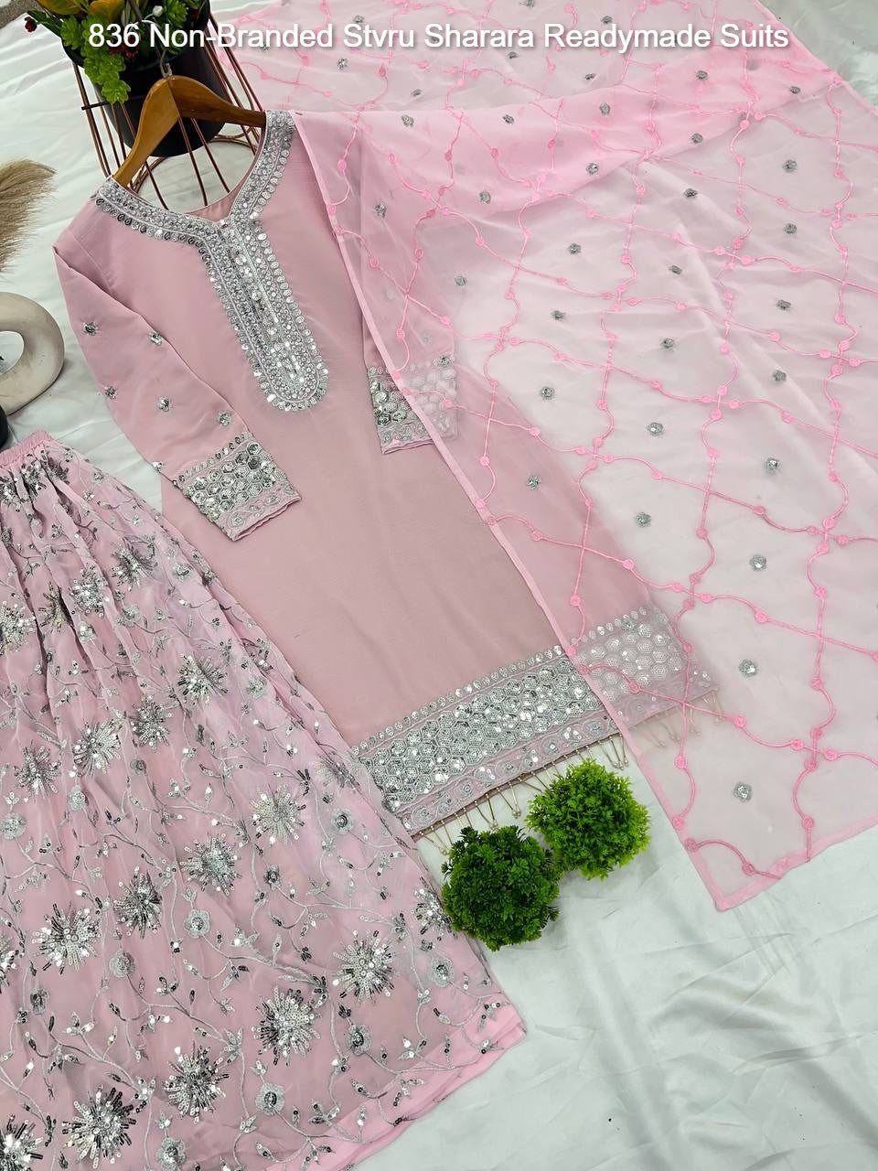 836 Non-Branded Stvru Sharara Readymade Suits