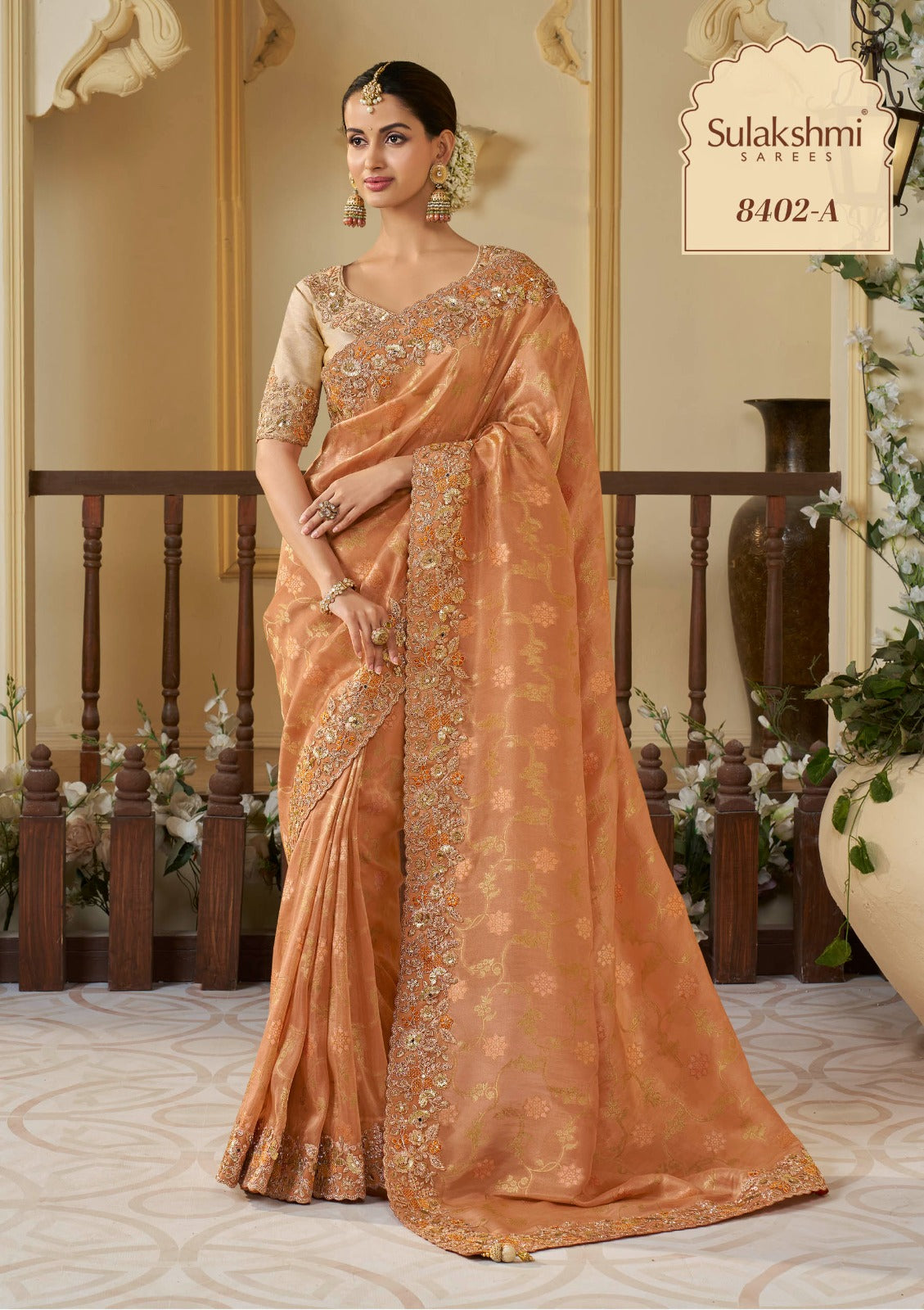 8402A Wedding Saga Sulakshmi Prints Stone Sarees