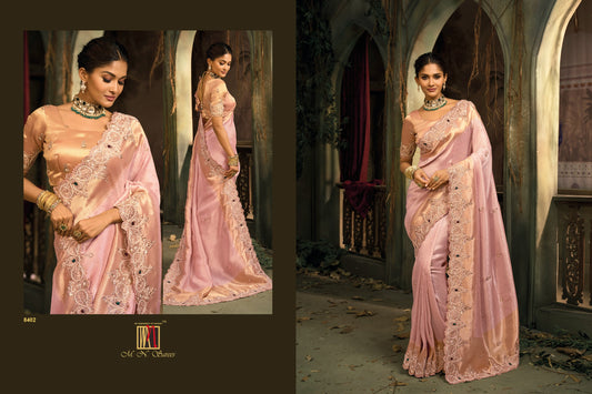 8402 Shahi Poshak Vol 7 Mn Ziraf Silk Sarees