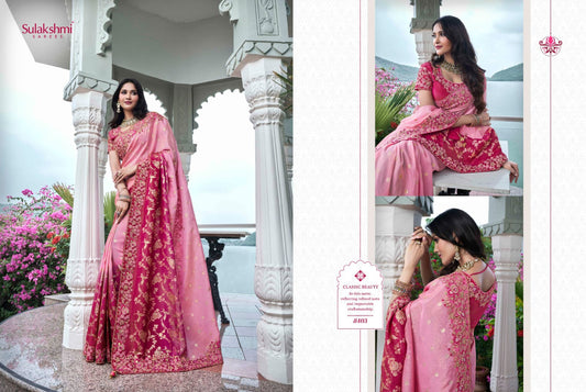 8403 The Wedding Saga Sulakshmi Prints Mirror Work Sarees