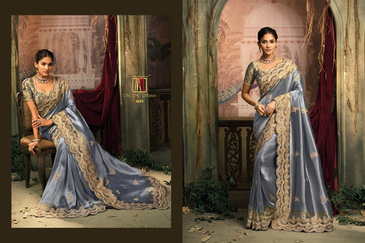 8405 Shahi Poshak Vol 7 Mn Ziraf Silk Sarees