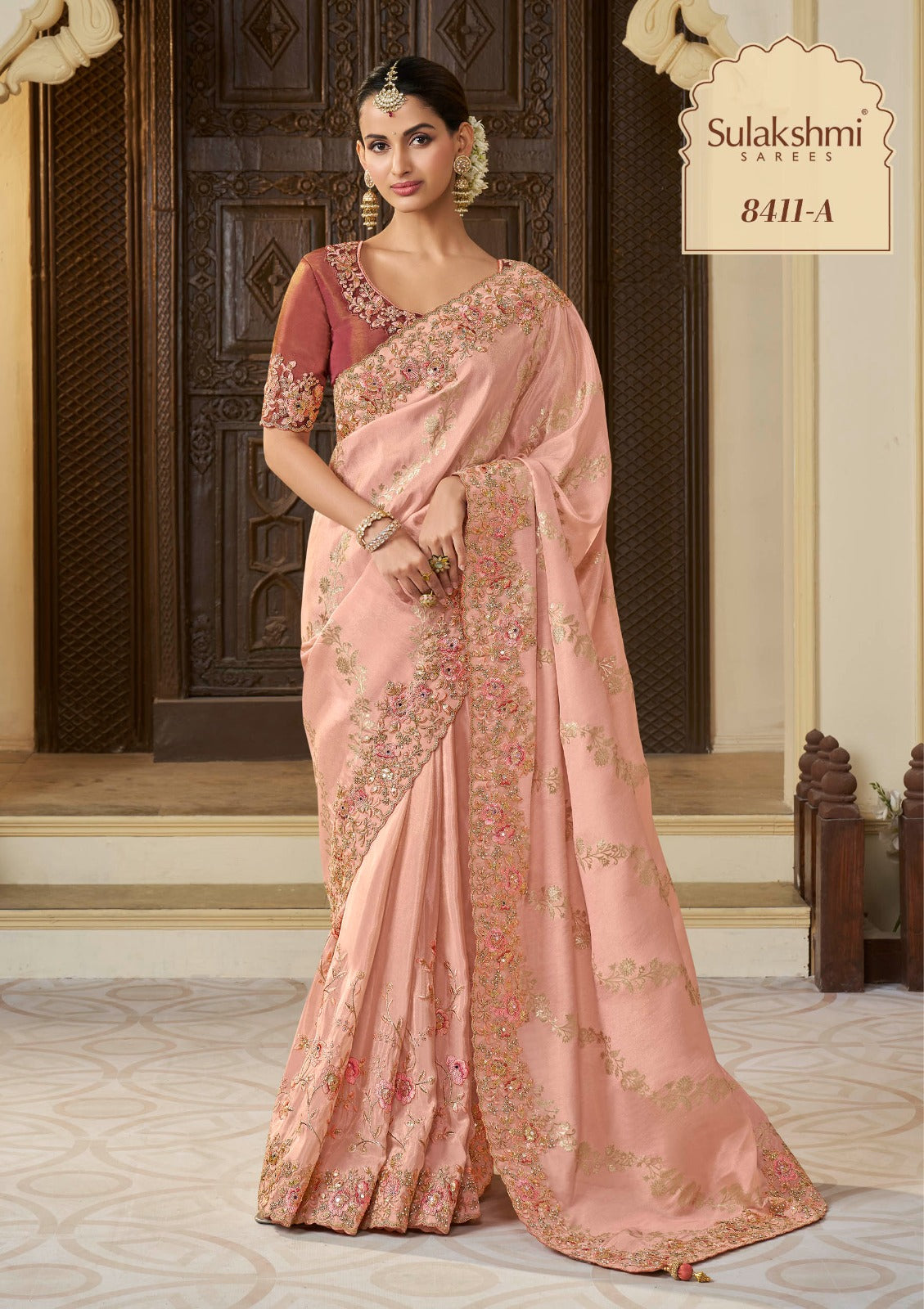 8411A Wedding Saga Sulakshmi Prints Stone Sarees