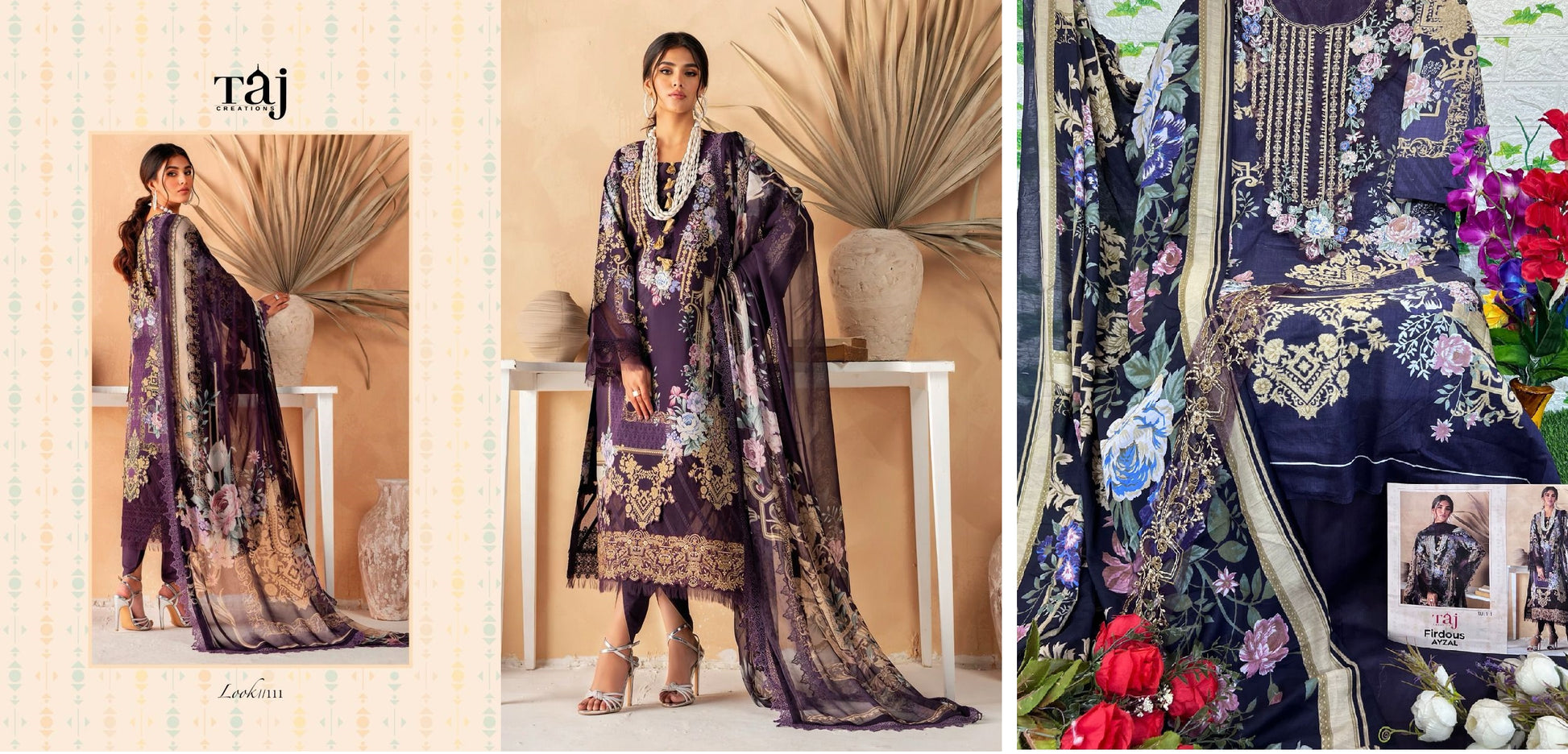 111 Taj Creations Pakistani Salwar Suits