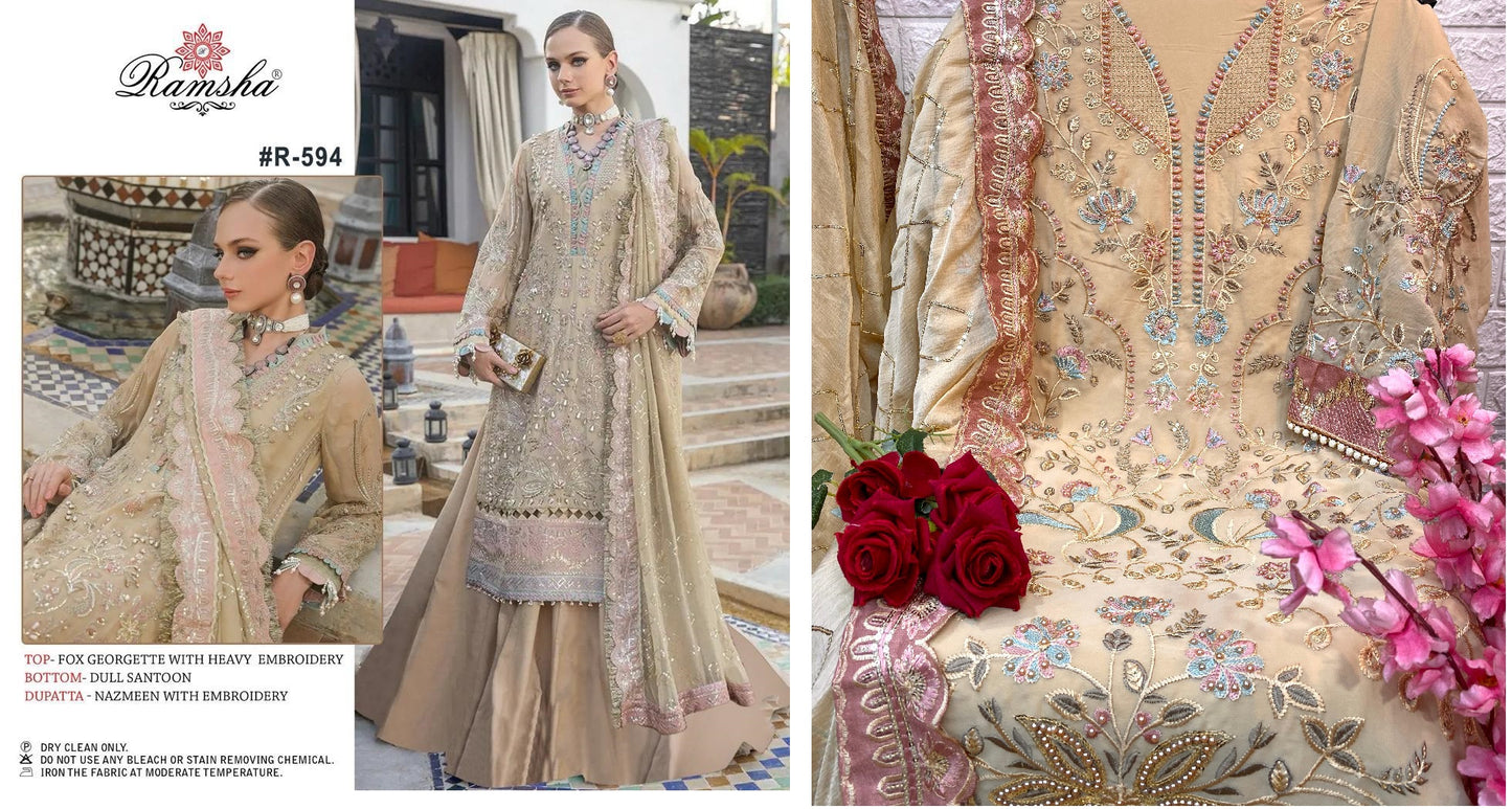 594 Ramsha Pakistani Salwar Suits