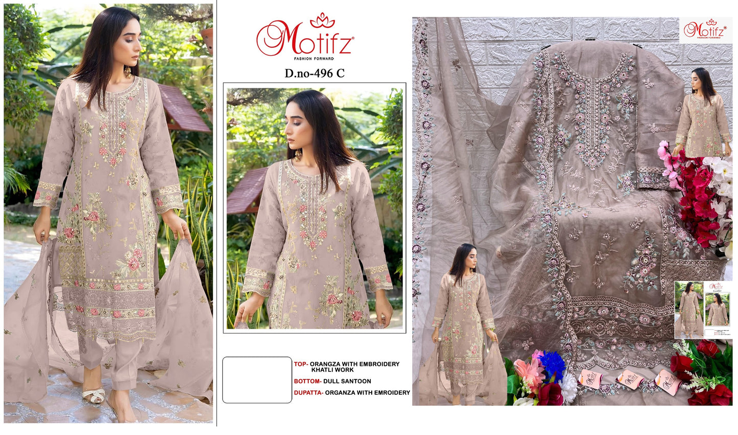 496C Motifz Pakistani Salwar Suits
