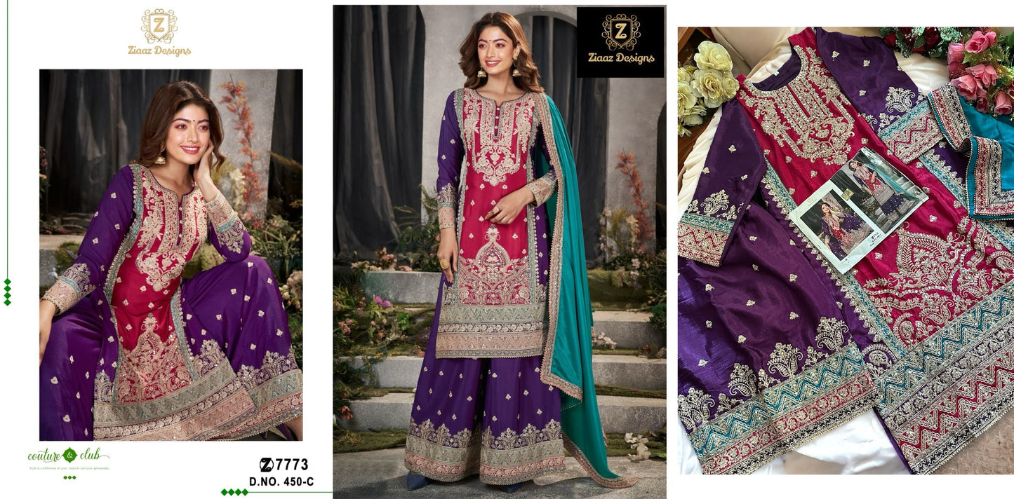 450C Ziaaz Designs Pakistani Salwar Suits