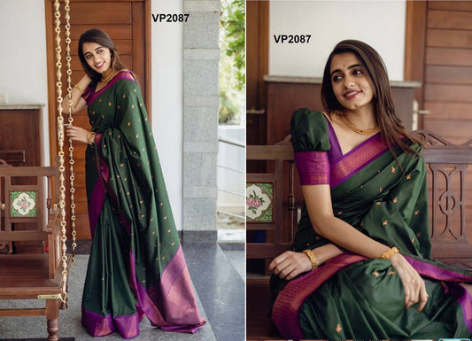 2087 Fashion Berry Sarees