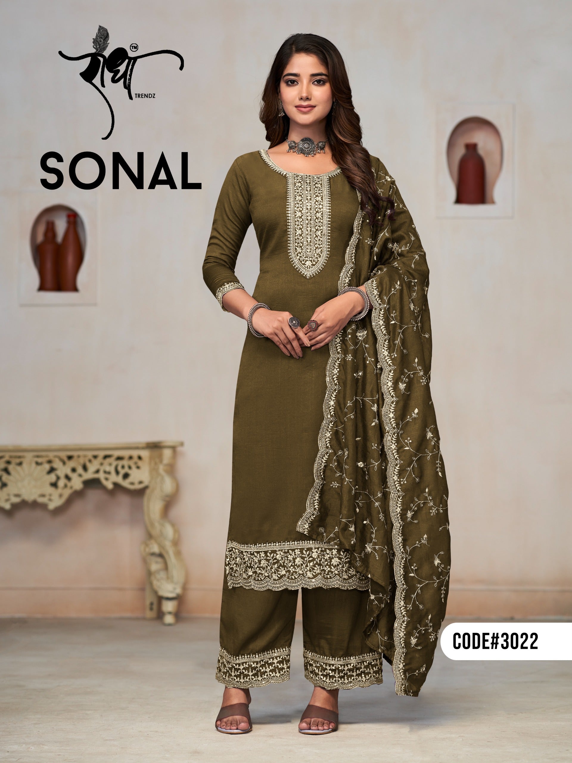 3022 Sonal Radha Unstitched Suits