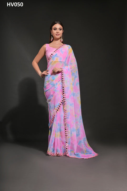 050 Mirza Fashion Berry Sarees