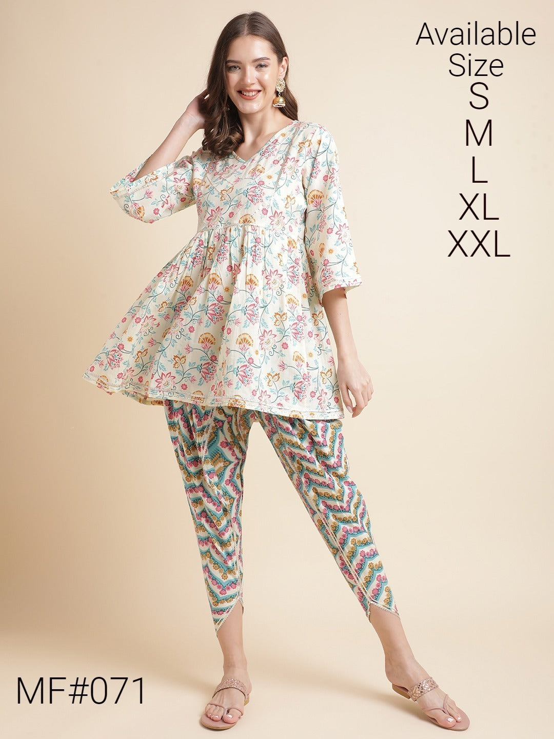 Mf 71 Msm Kurti Pant Set