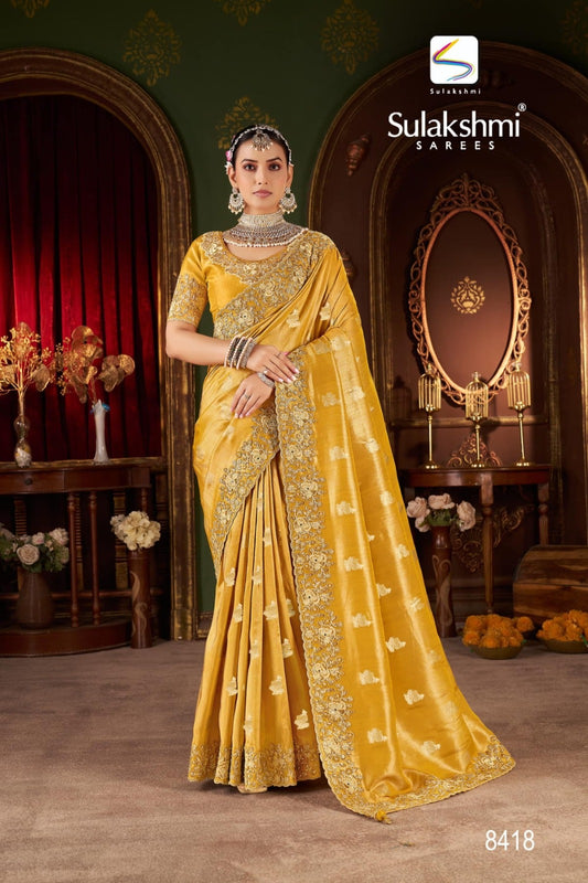 8418 Bridal Vol -1 Sulkashmi Pure Viscose Sarees