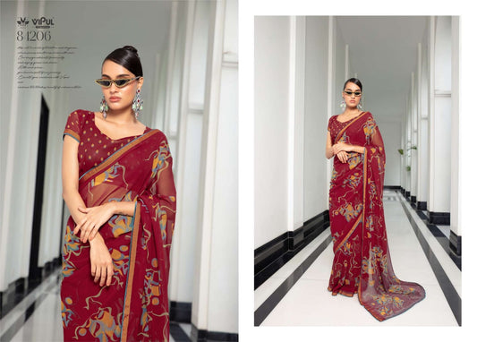 84206 Dimple Vipul Georgette Sarees