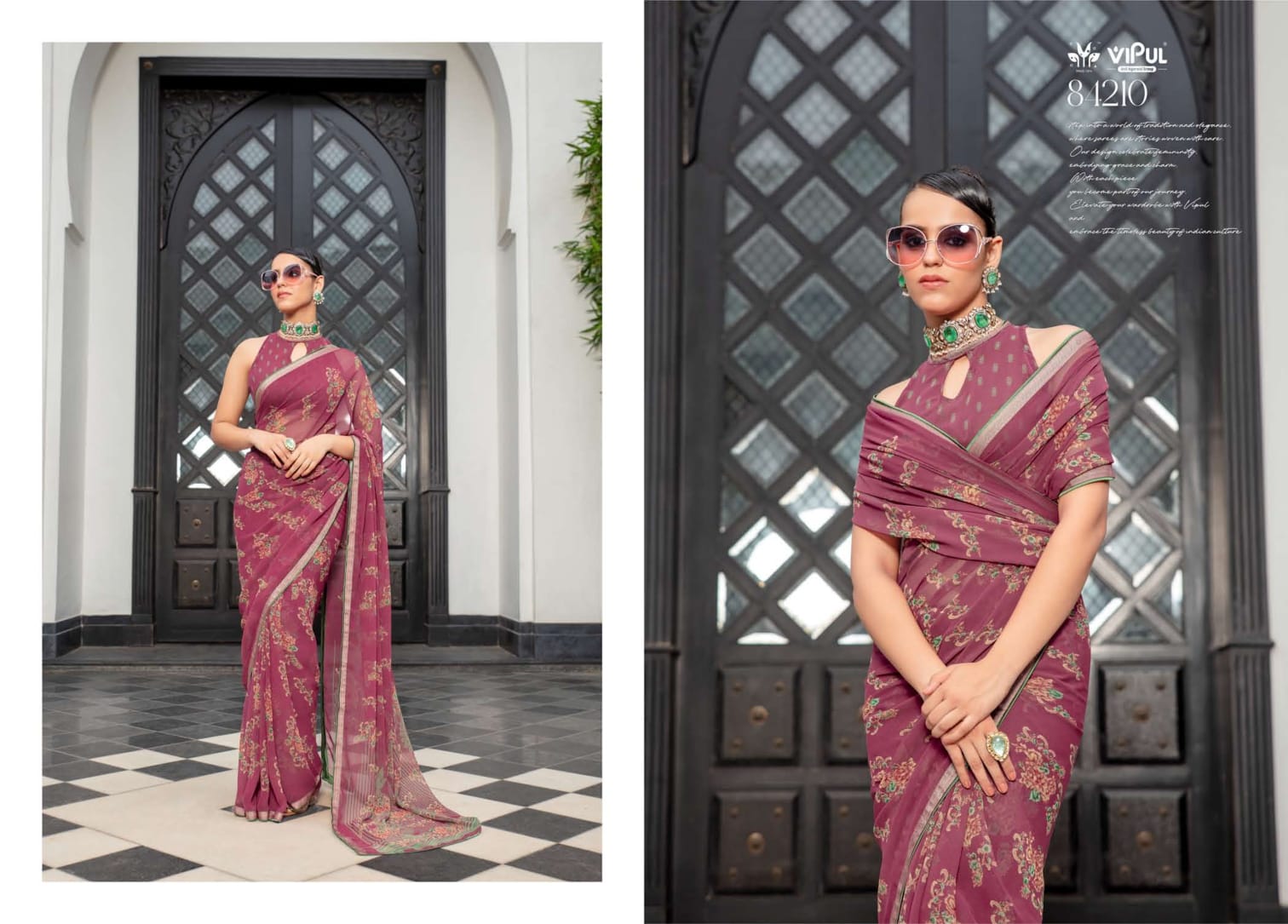 84210 Dimple Vipul Georgette Sarees
