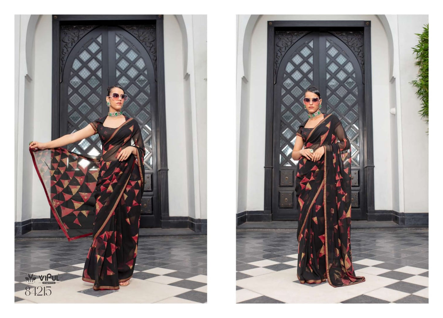 84215 Dimple Vipul Georgette Sarees