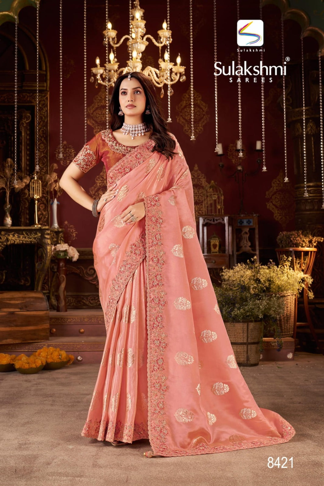 8421 Bridal Vol -1 Sulkashmi Pure Viscose Sarees