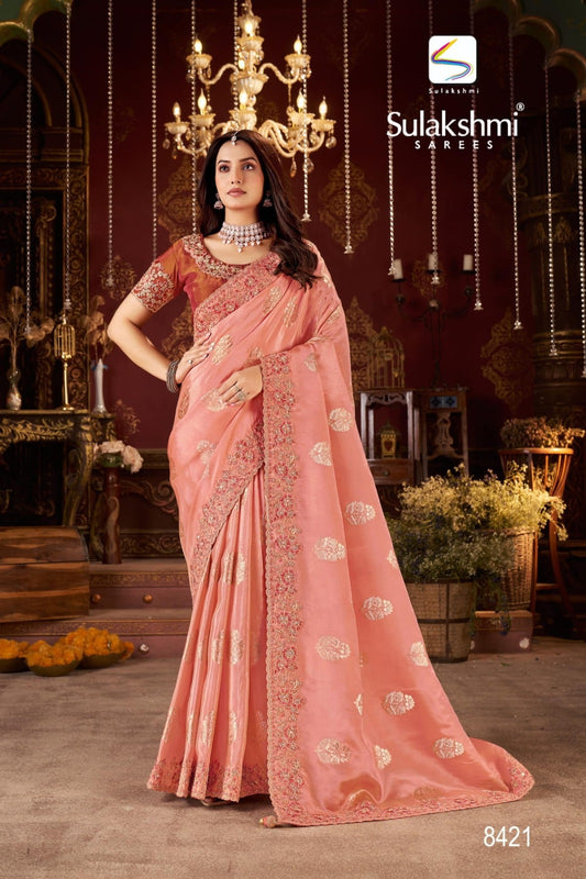 8421 Bridal Vol -1 Sulkashmi Pure Viscose Sarees