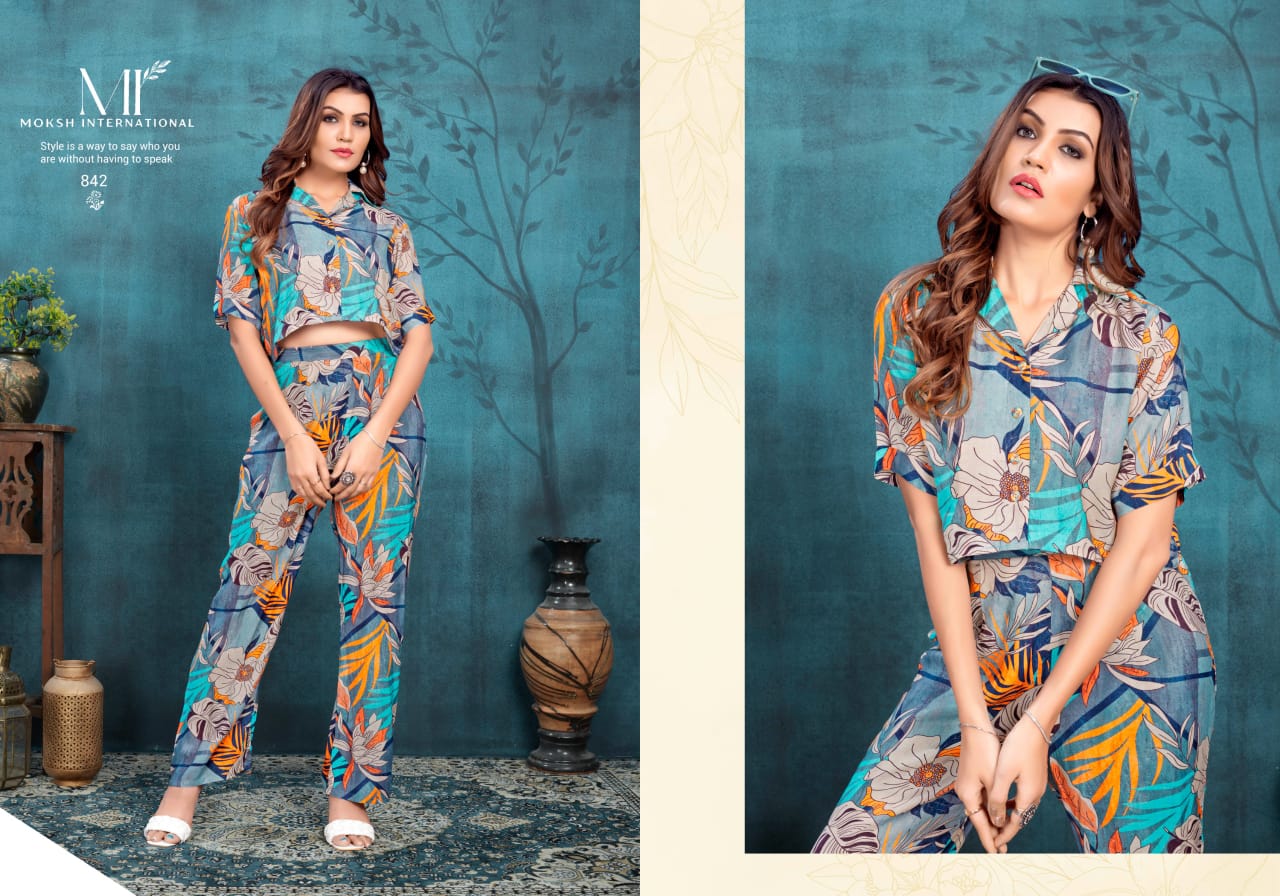 842 Rihana Vol 1 Moksh Muslin Co Ord Set
