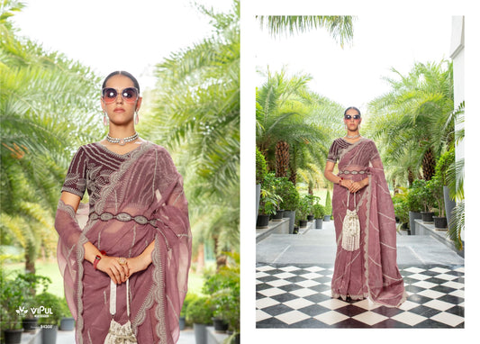 84308 Lehar Vipul Organza Sarees